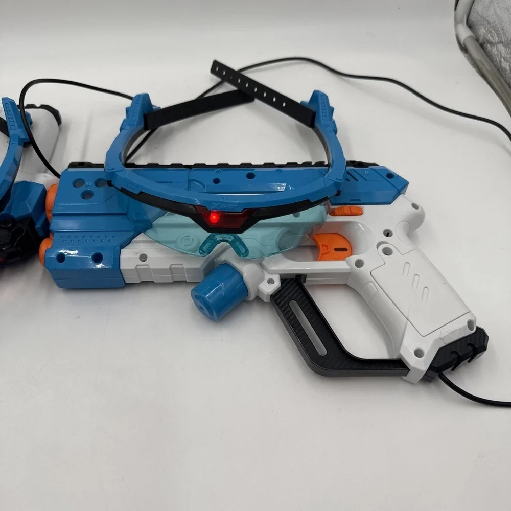 Zuru X Shot 2 Laser 360 Degrees Tag Game Player Guns And Glasses Headsets WORK